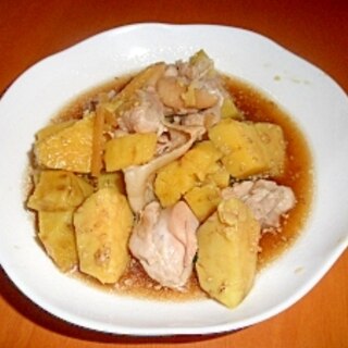 鶏肉とサツマイモの生姜煮
